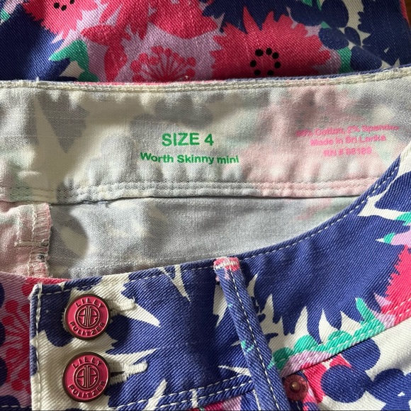 Lilly Pulitzer Worth Skinny Jeans Size 4 - Picture 9 of 11